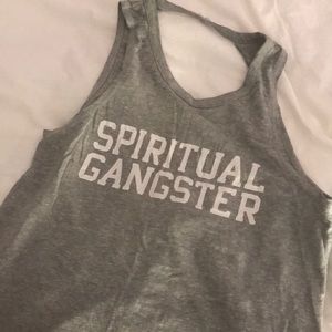 Spiritual gangster open back tank